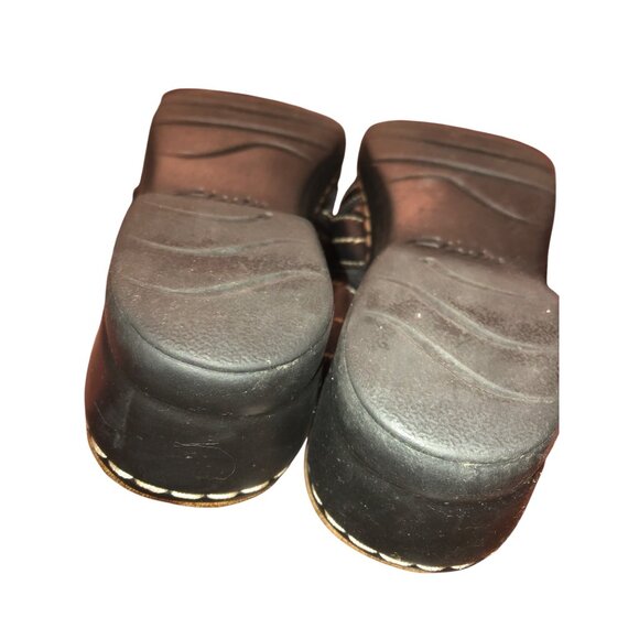 Clarks Womens Black Leather Strappy Slide Sandals With Stitch Detailing Size 7.5 - Picture 16 of 16